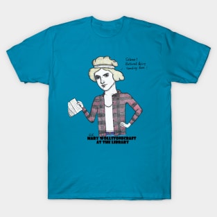 Mary Wollstonecraft At The Library T-Shirt